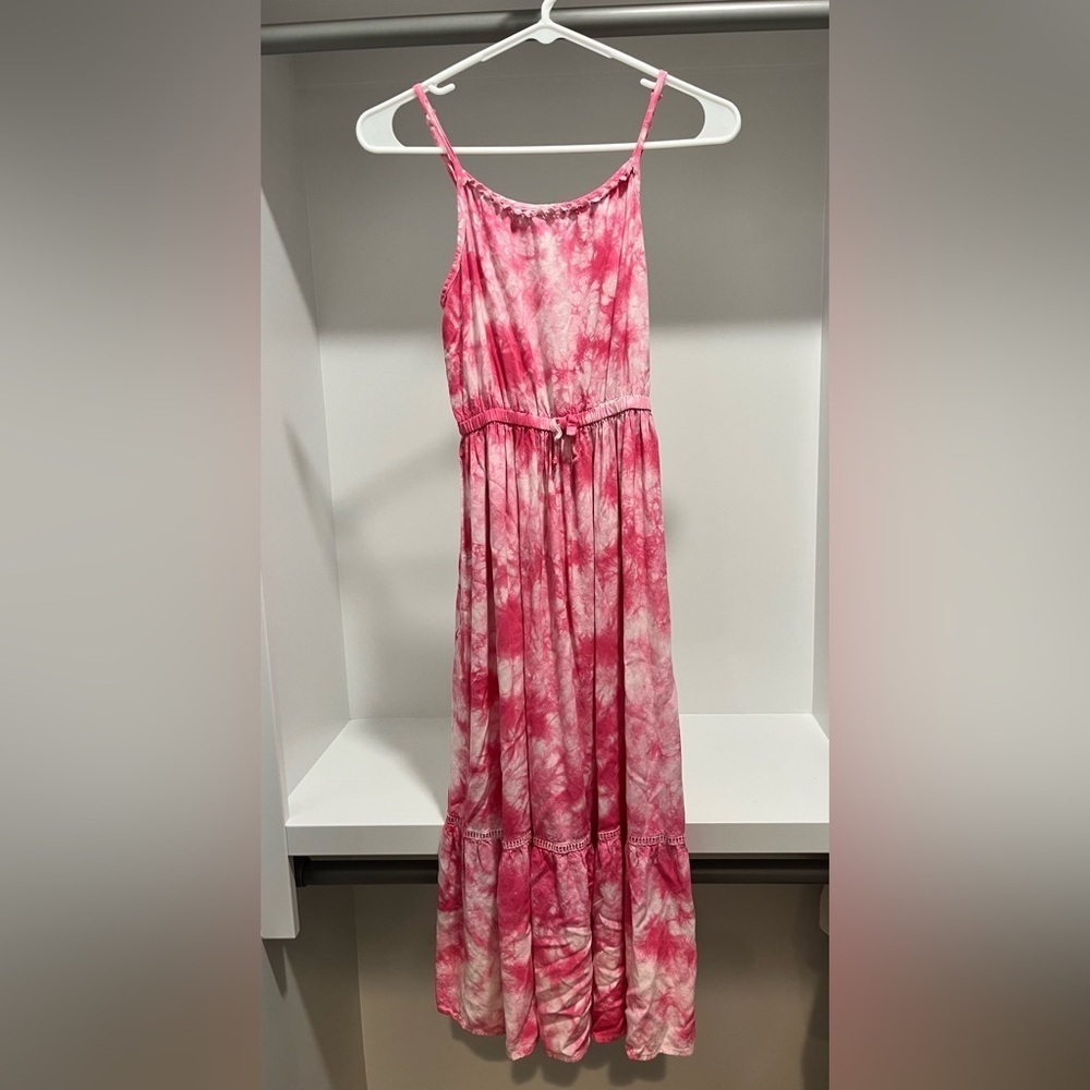 Cat and Jack Pink Tie-Dye Maxi Dress L (10/12)